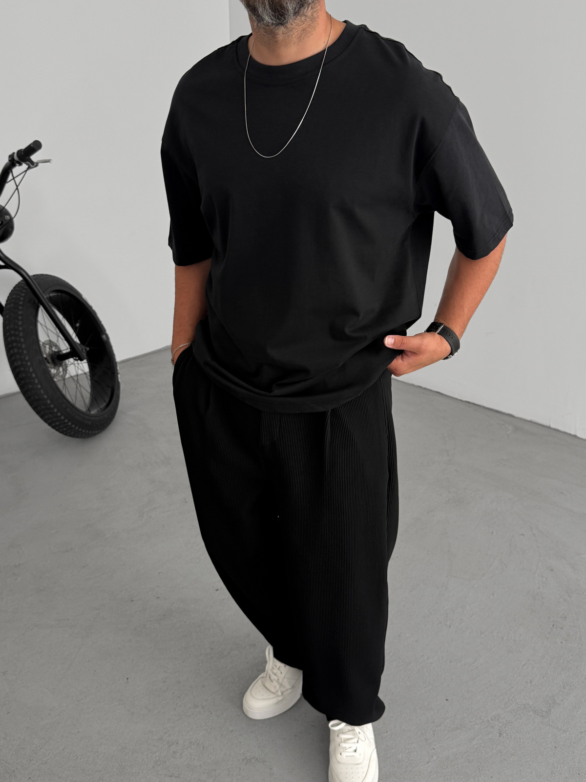 Black Basic Oversized T-shirt